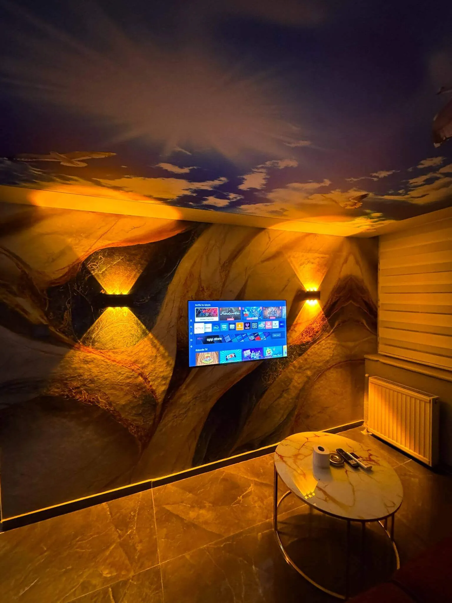 Bursa Heykel lüks günlük kiralık daire yatak odası